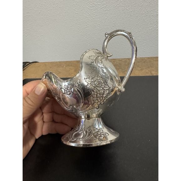 Vintage Silver Plated Creamer Or Sugar Bowl - Picture 4 of 7